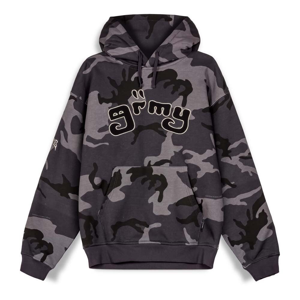 

Худи Grimey All Over Print Tusker Temple Vintage, серый