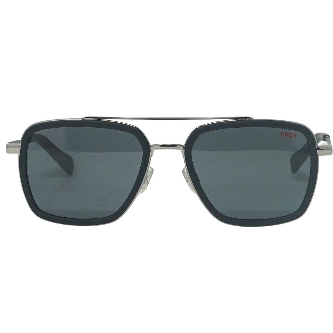 HG0306 0003 IR Черные солнцезащитные очки Hugo Boss, черный разноцветные мужские солнцезащитные очки boss 1505 s hugo boss