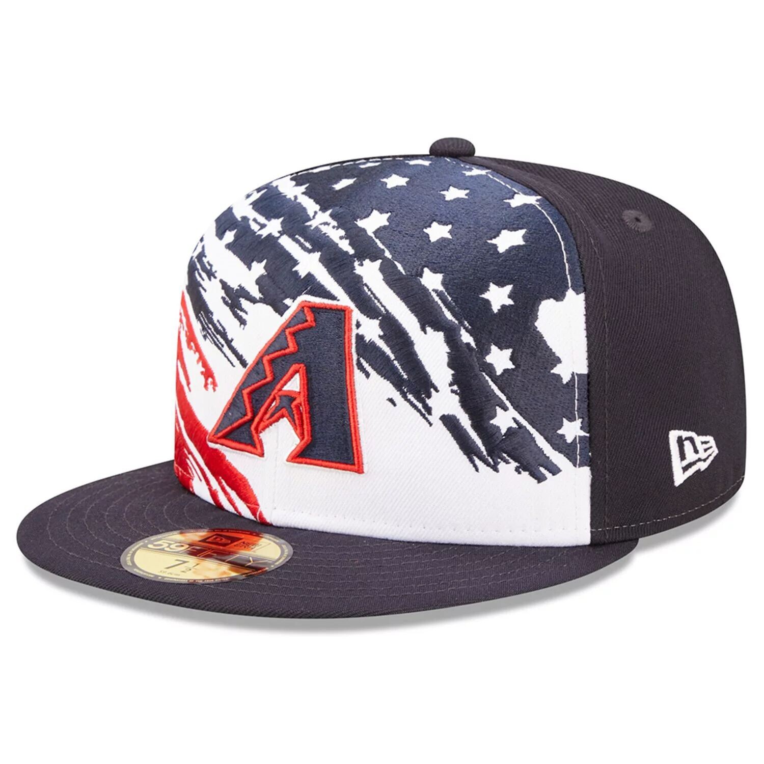 

Мужская бейсболка New Era Navy Arizona Diamondbacks 2022 4 июля On-Field 59FIFTY Облегающая шляпа