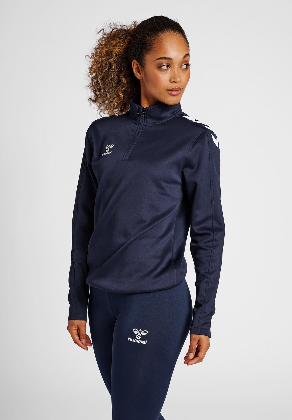 

Толстовка с капюшоном Hummel, серо-голубой, Синий