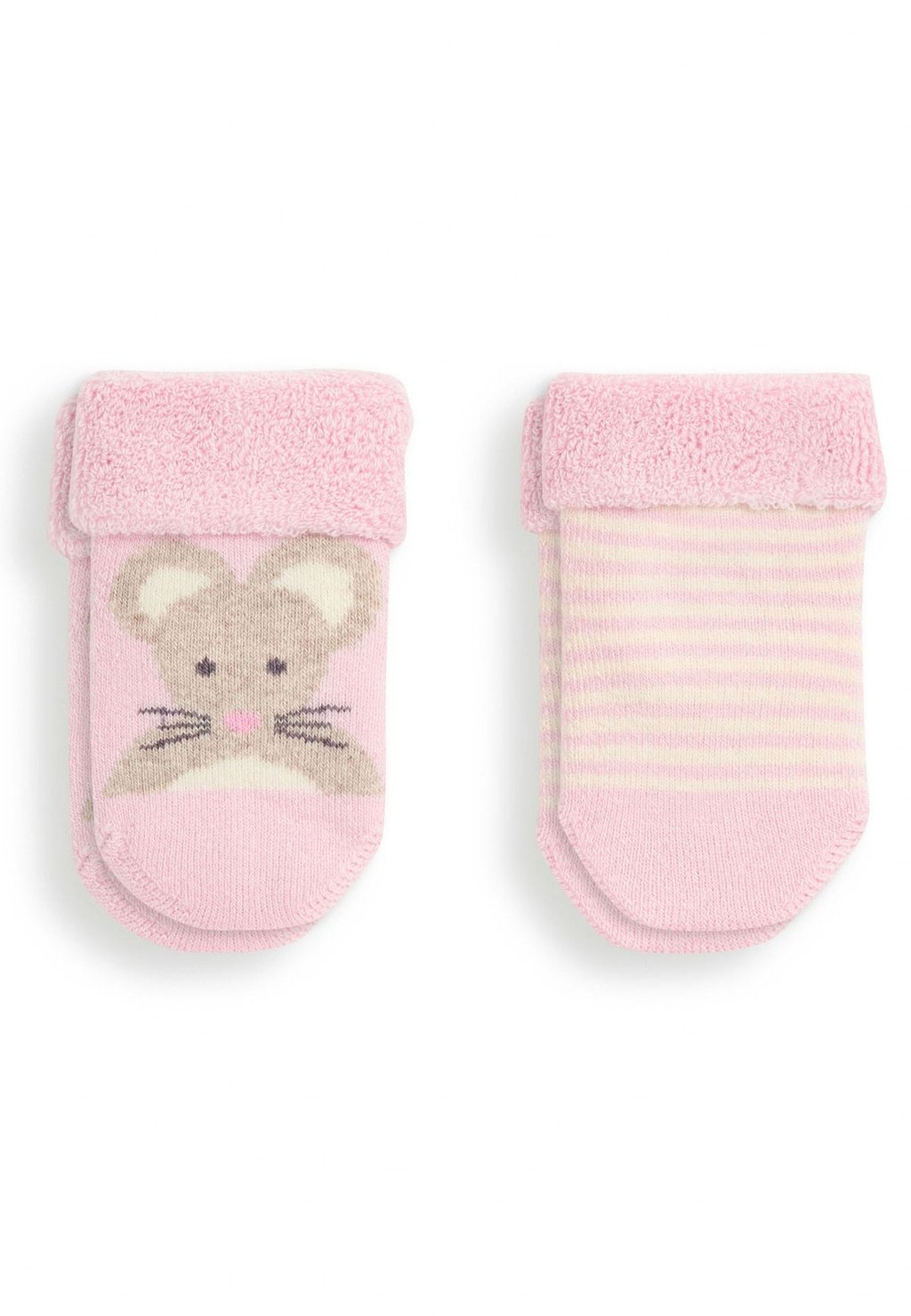 Носки 2-PACK MOUSE JoJo Maman Bébé, цвет pink