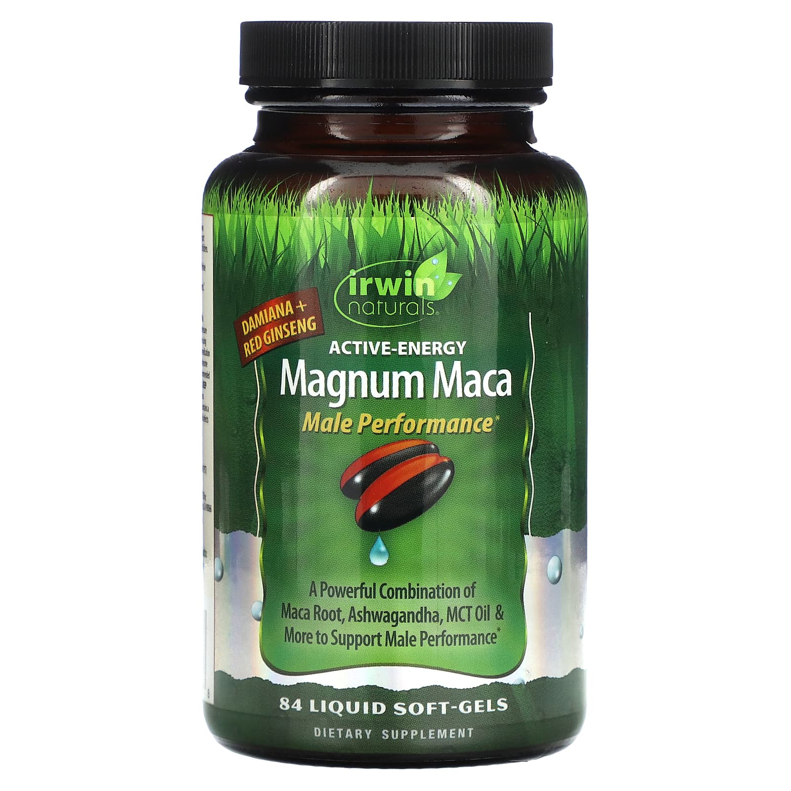 Irwin Naturals Magnum Maca Male Performance 84 желатиновых капсулы irwin naturals maca root max 3 ашваганда 75 желатиновых капсул