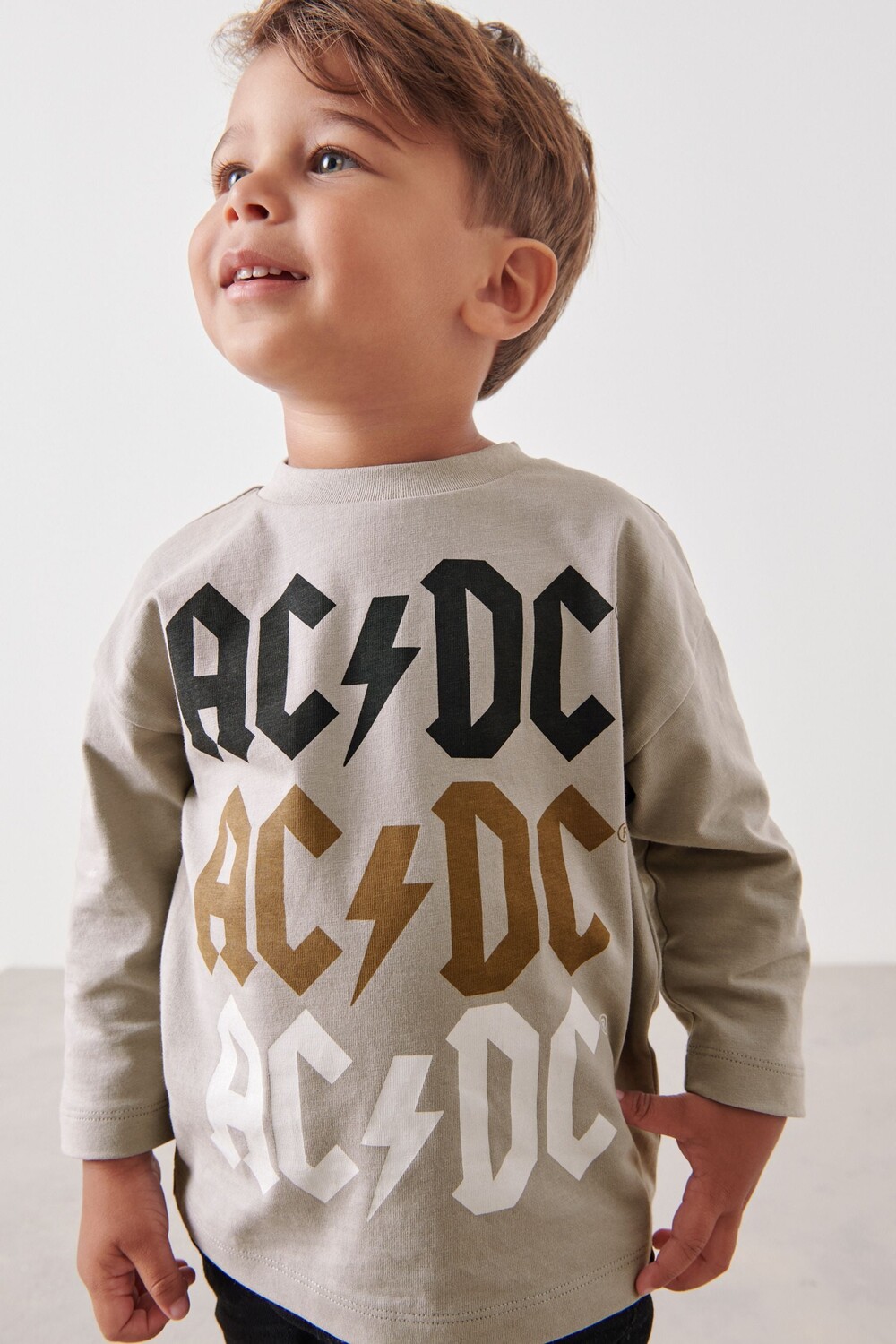 

Футболка ACDC с длинными рукавами Next, серый