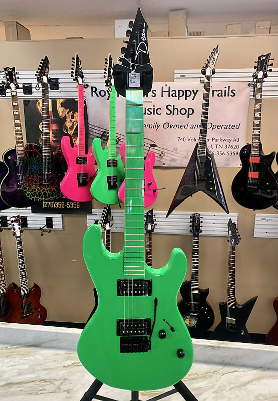 

Электрогитара Dean Custom Zone Electric Guitar 2023 Nuclear Green