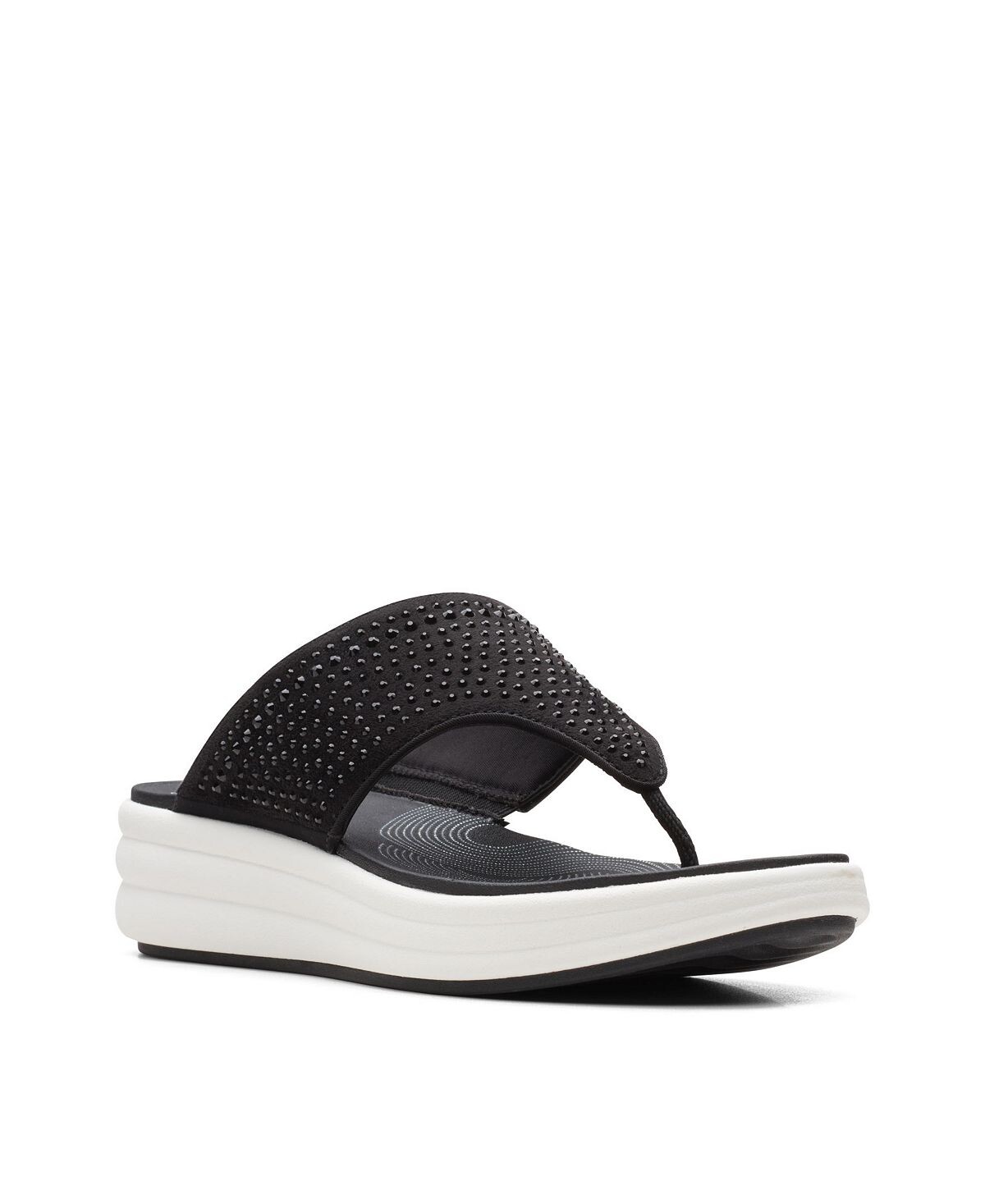 

Женские сандалии на танкетке Cloudstepper Drift Jaunt Clarks, черный