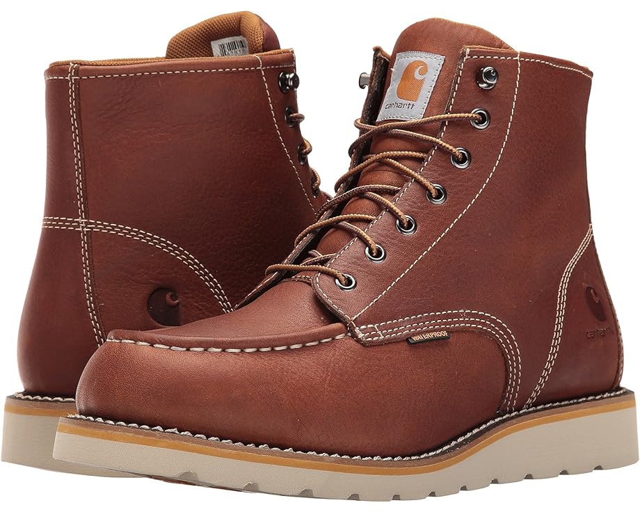 Ботинки Carhartt 6-Inch Non-Safety Toe Wedge, цвет Tan Oil Tanned Leather цена и фото