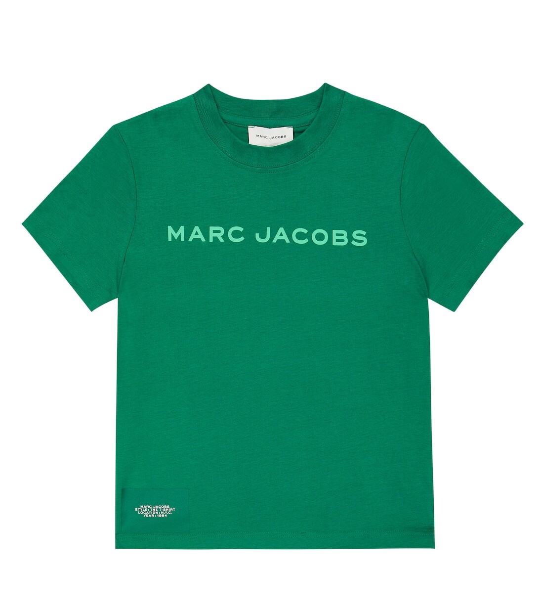 

Футболка из хлопкового джерси с логотипом Marc Jacobs, зеленый
