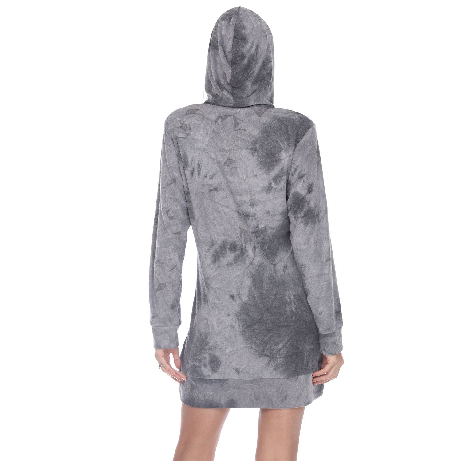 

Женское белое платье-свитшот с капюшоном Mark Tie-Dye White Mark, розовый