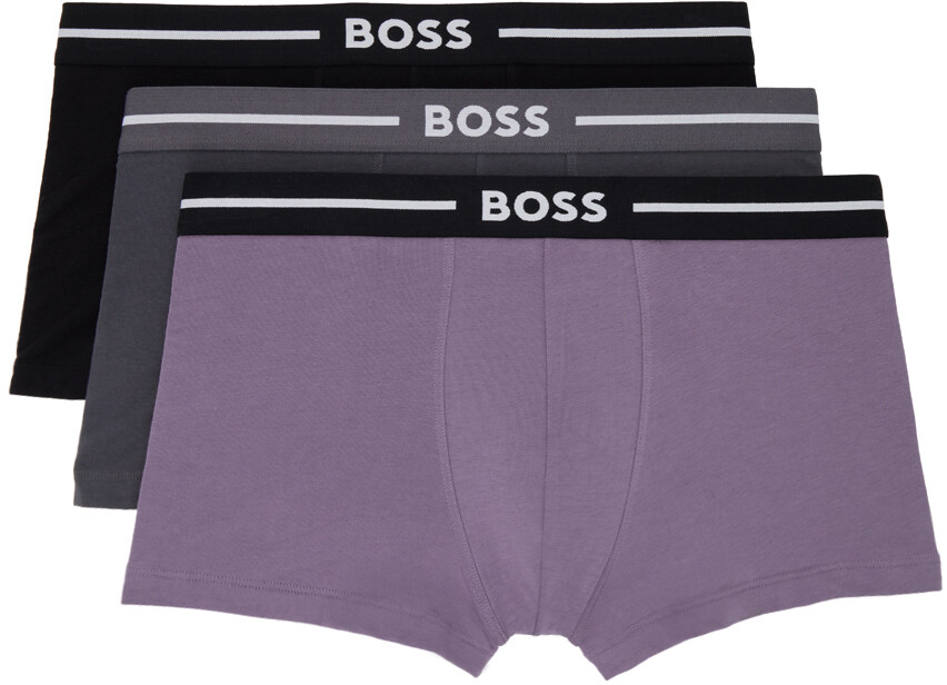 

Комплект из трех разноцветных боксеров Boss, цвет Patterned