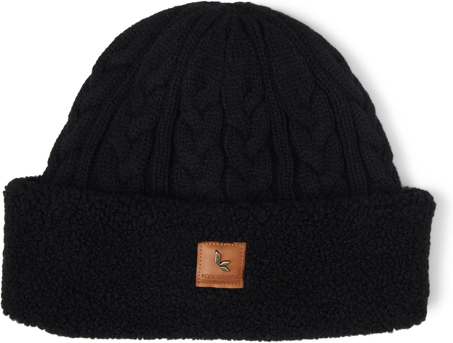 

Шапка Koolaburra с манжетой из матового флиса UGG, черный