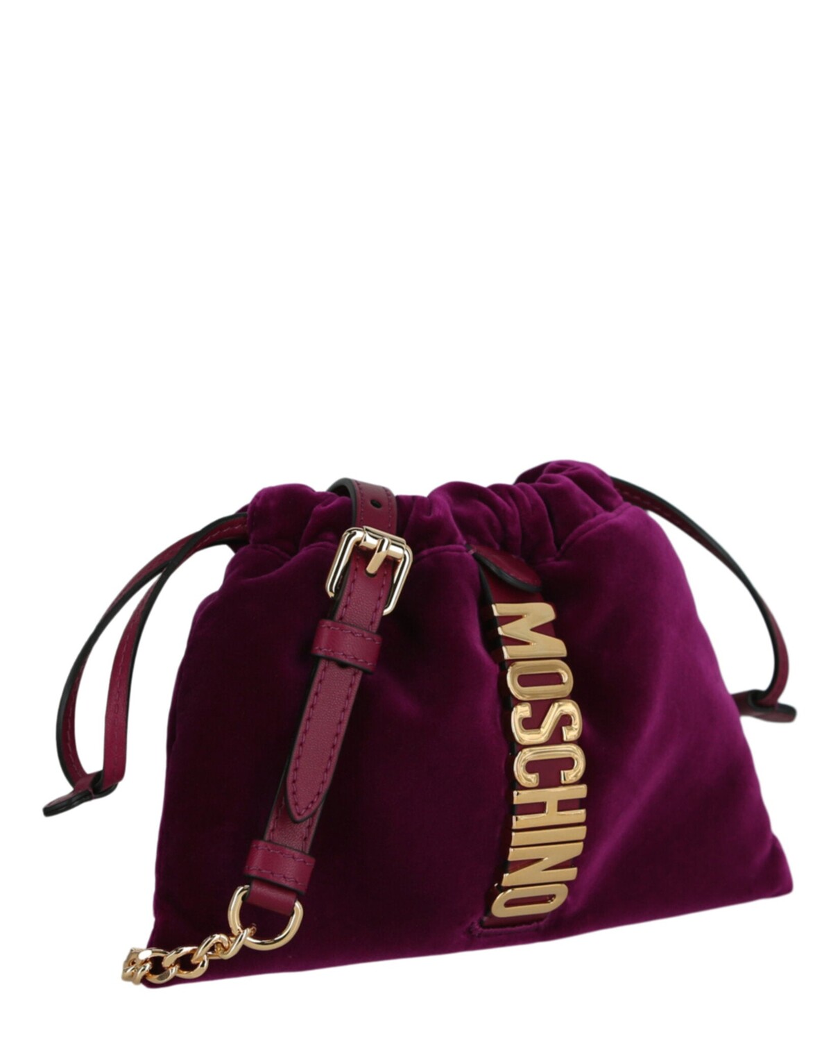 

Сумка через плечо с логотипом и надписью Moschino, цвет Fantasy Print Violet