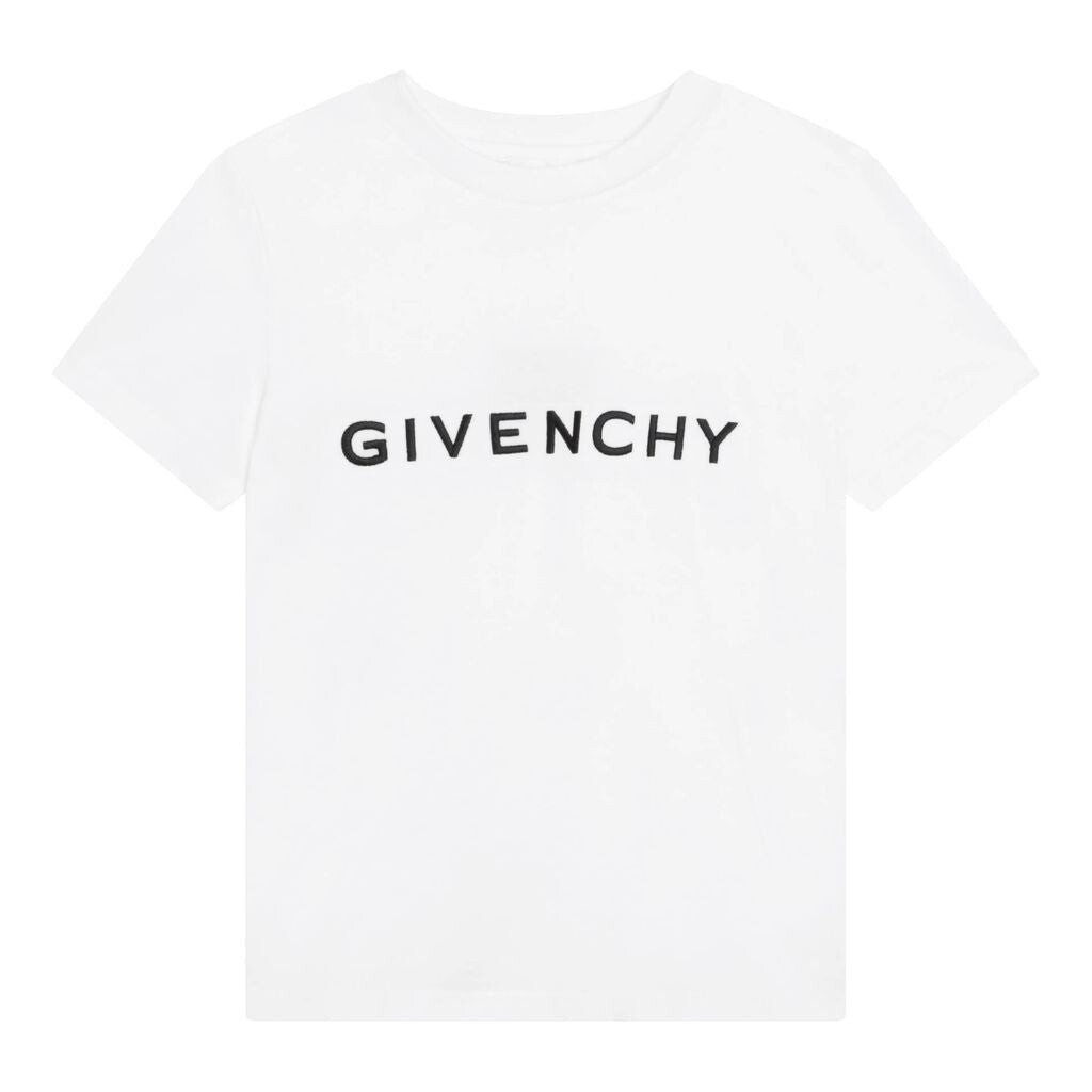 

Белая классическая футболка с логотипом Givenchy, белый