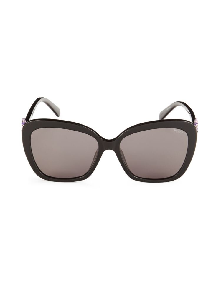 

Солнцезащитные очки «кошачий глаз» 58MM Emilio Pucci, черный