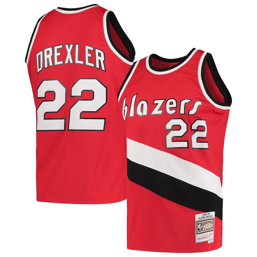 

Джерси Mitchell & Ness Portland Trail Blazers, красный
