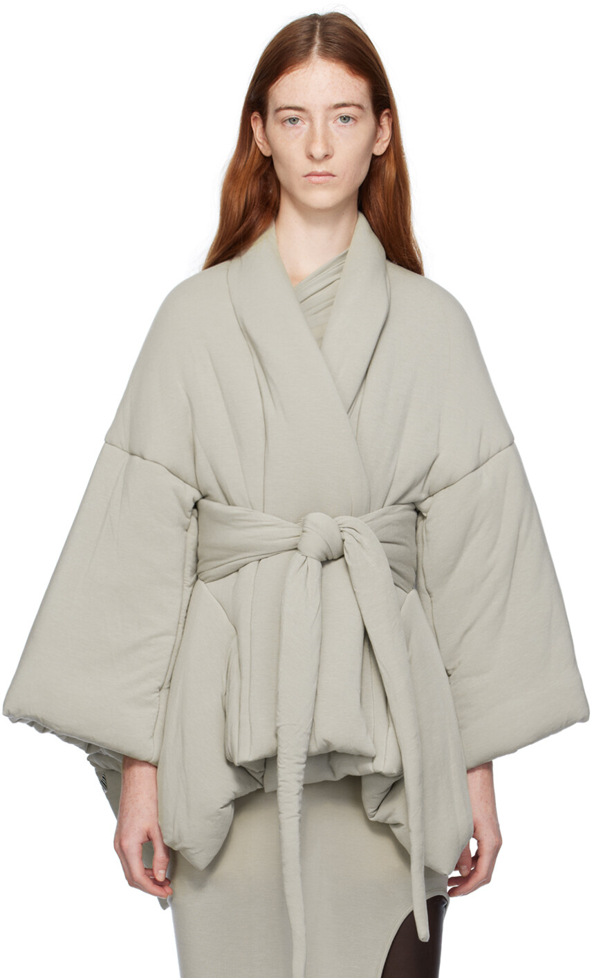 

Бело-белая куртка Rick Owens Lilies Tommywing, Белый
