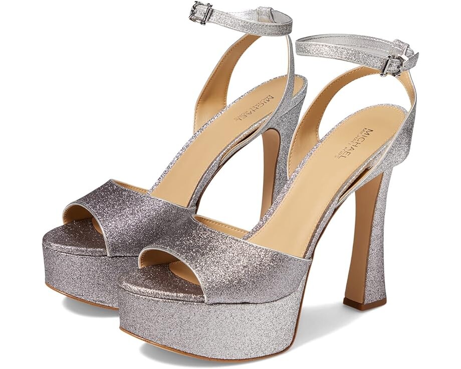 

Туфли Michael Kors Jenson Platform Sandal, цвет Silver/Black