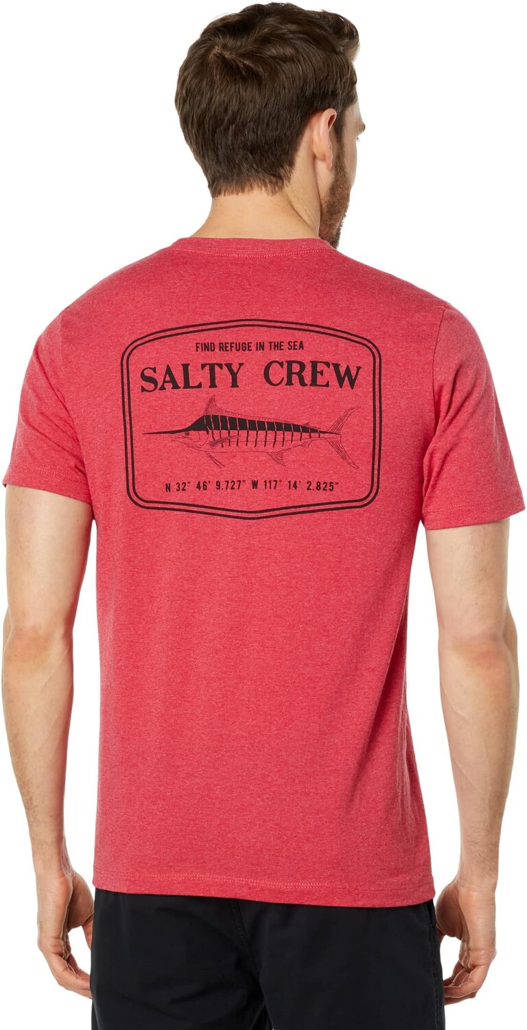 

Футболка Stealth с короткими рукавами Salty Crew, цвет Red Heather