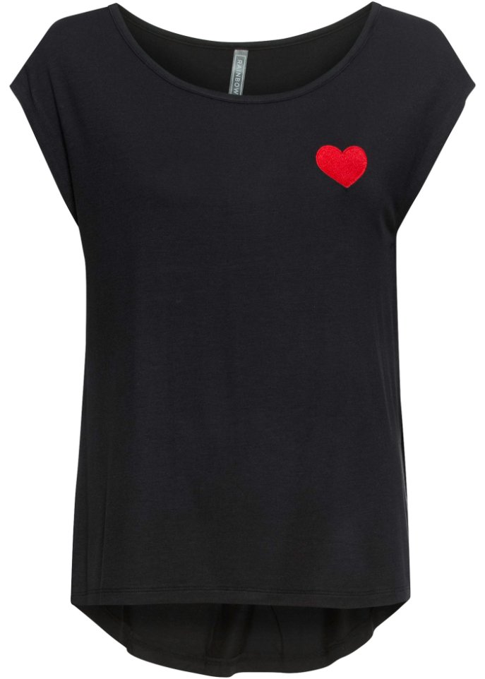 Рубашка с вышивкой из экологически чистой вискозы Rainbow, черный футболка принтэссенция круглый вырез размер 38 черный