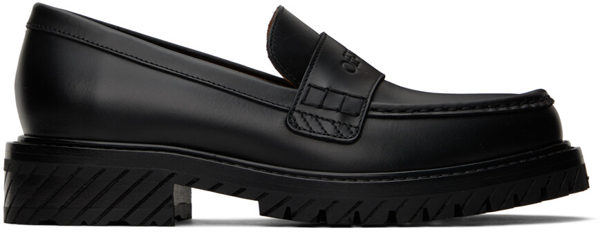 

Черные лоферы в стиле милитари Off-White, цвет Black