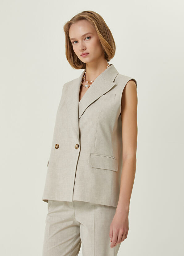 

Двубортный жилет Beymen Collection, серый