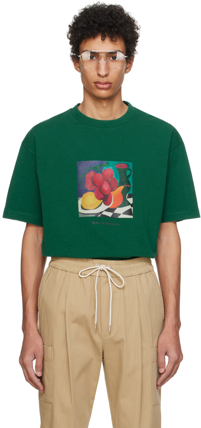 

Зеленая футболка Le T-Shirt Nature Morte Drole De Monsieur