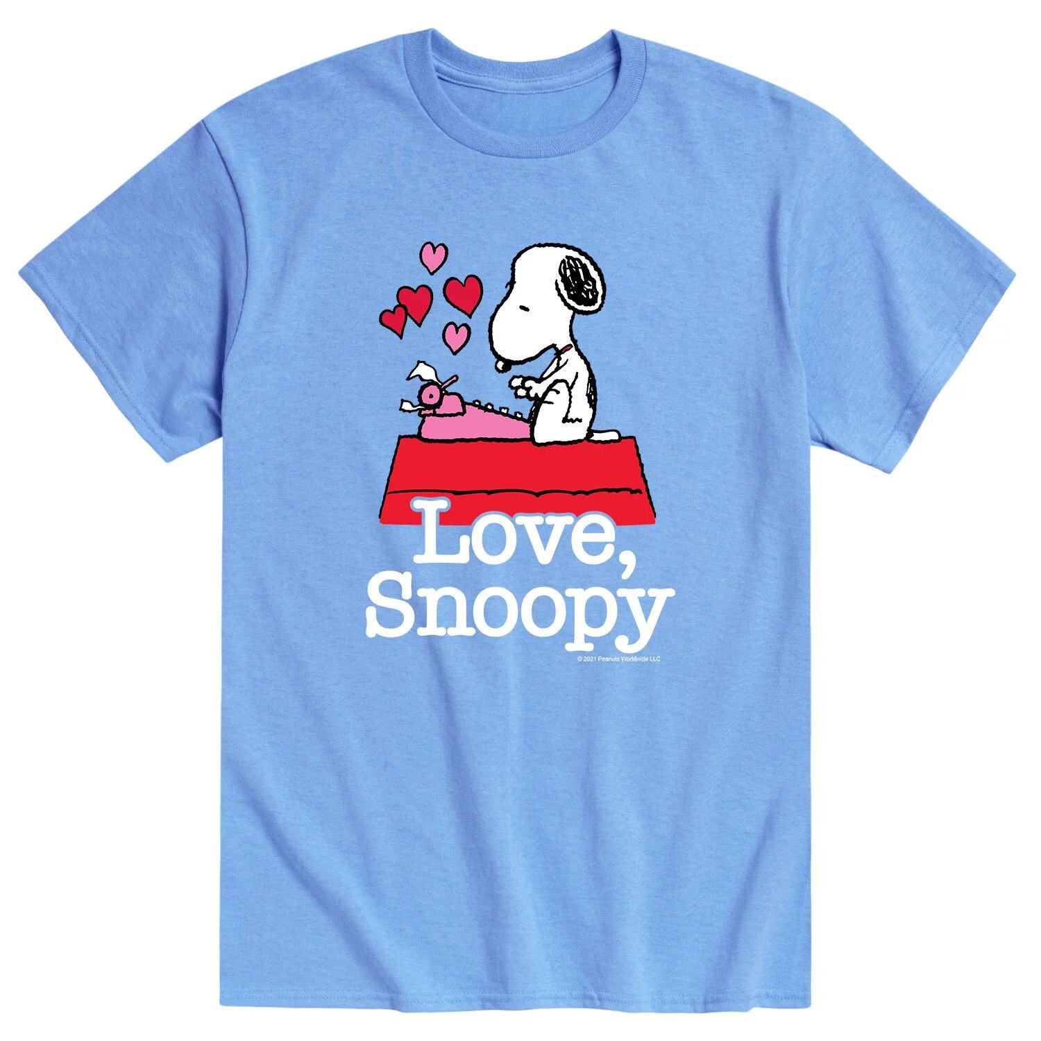 

Мужская футболка Peanuts Love Snoopy Licensed Character