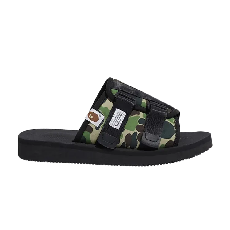 

Кроссовки BAPE A Bathing Ape x Suicoke Sandal 'Black Camo', черный