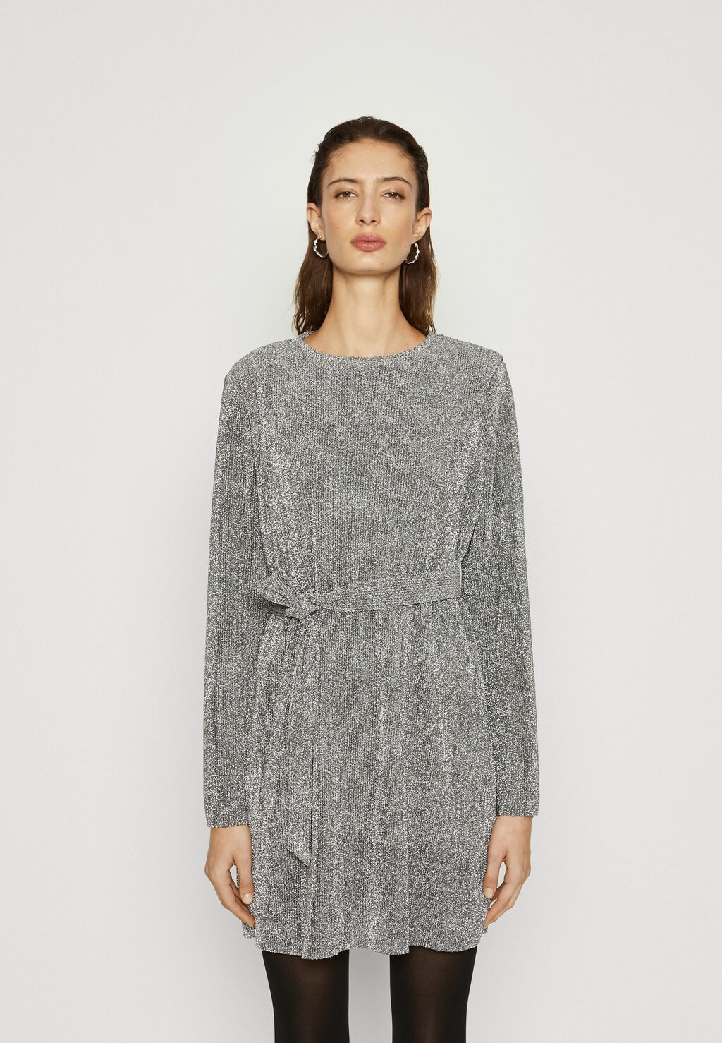 

Платье Selected Femme SLFKIMMIE LS GLITTER, серебристый