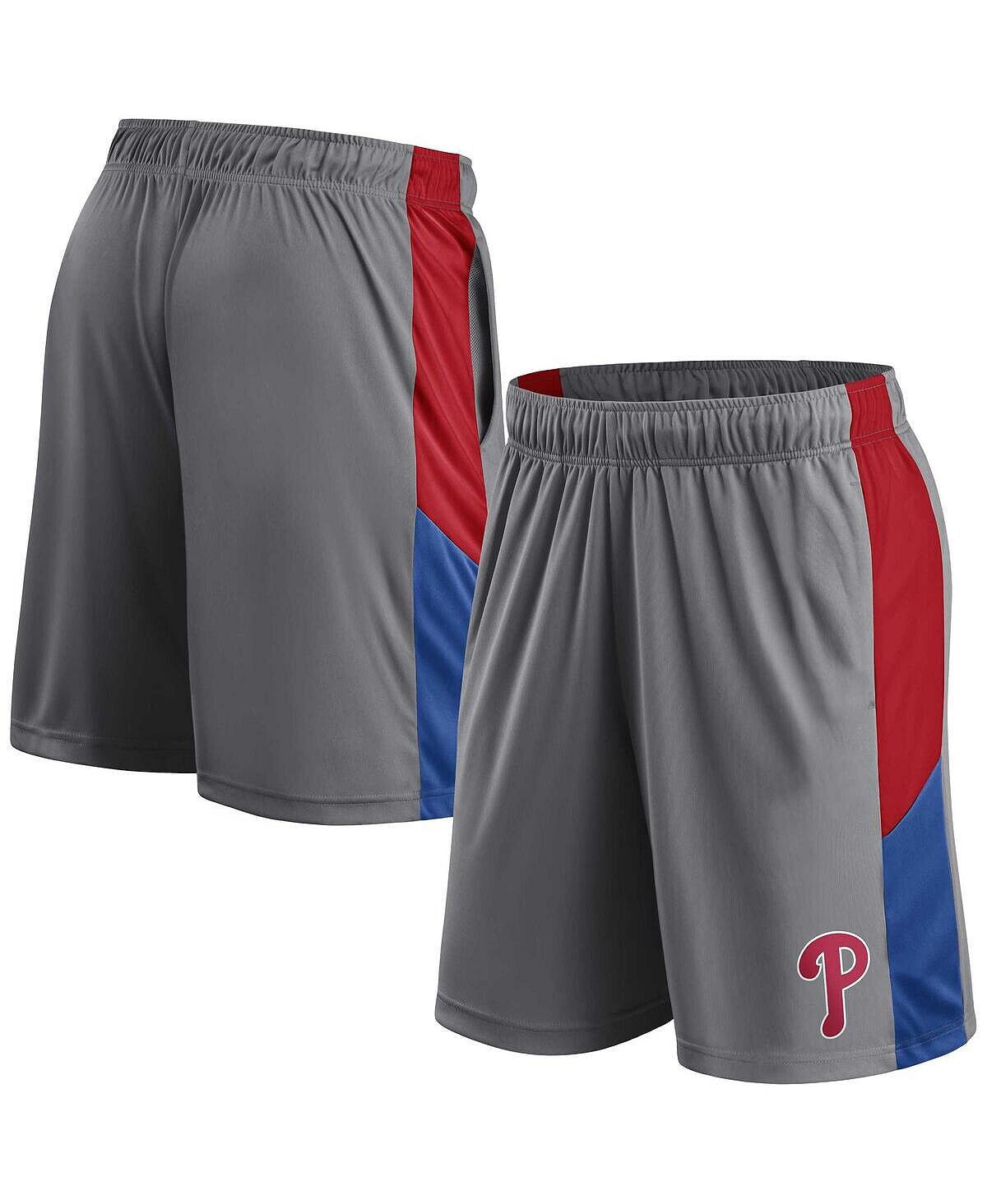 

Мужские серые, красные шорты Philadelphia Phillies Big and Tall Team Profile