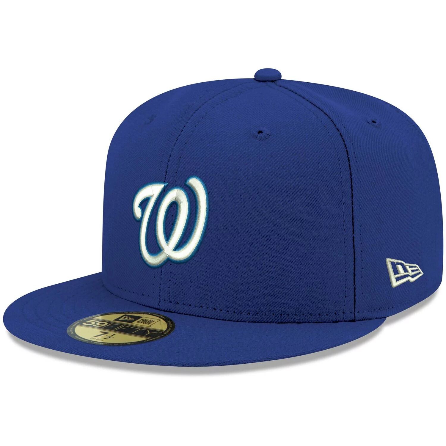 

Мужская приталенная шляпа с логотипом New Era Royal Washington Nationals 59FIFTY