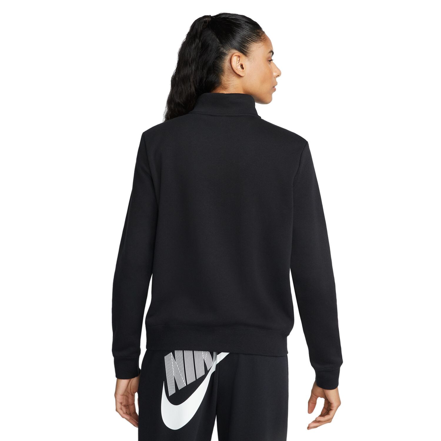 

Женский флисовый свитшот с молнией без четверти Nike Sportswear Club Nike, белый