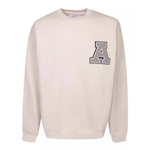 

Футболка logo-infused organic-cotton sweatshirt Axel Arigato, бежевый