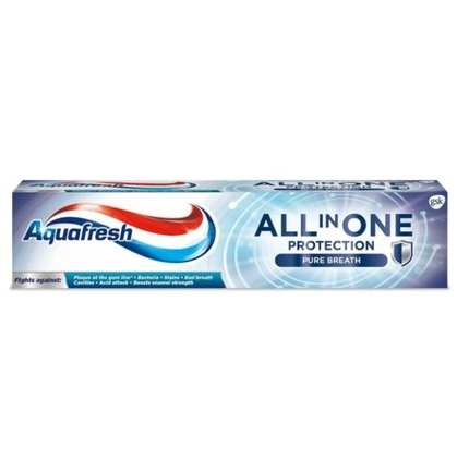 цена Зубная паста Aquafresh All In One Protection Pure Breath 100 мл Markenlos