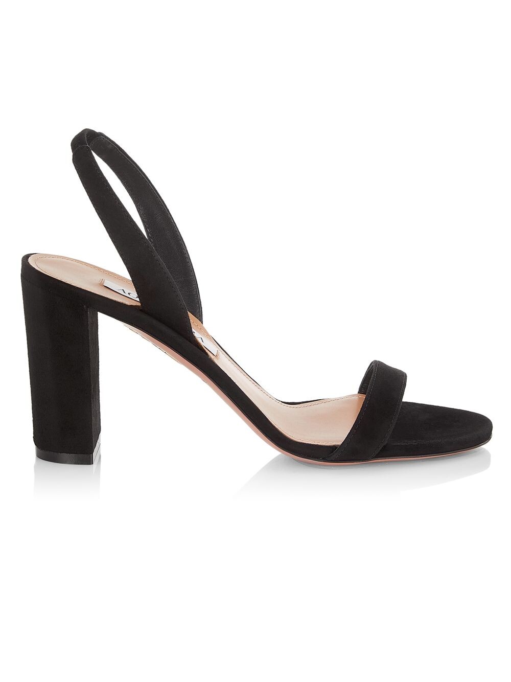 

Кожаные сандалии So Nude Aquazzura, черный
