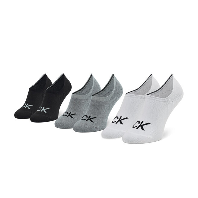 

Носки Calvin Klein, 3 шт, серый/черный/белый