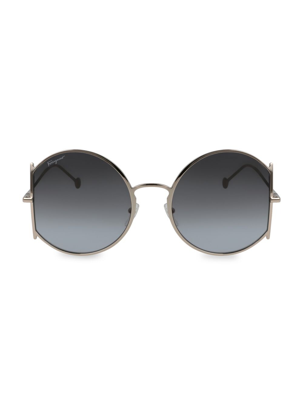 

Круглые солнцезащитные очки Gancini 57MM FERRAGAMO, серый