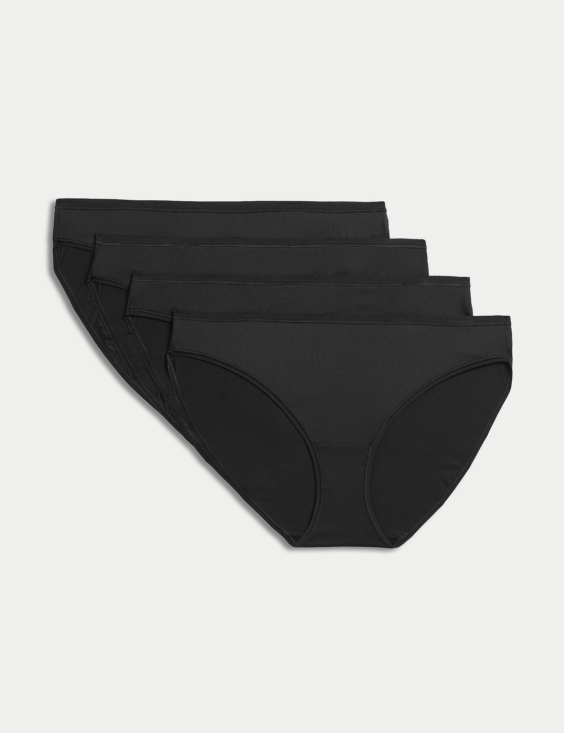 

Трусики бикини из микрофибры, 4 шт. Marks & Spencer, черный