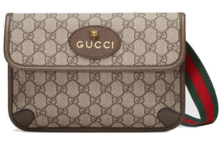 

Сумка Gucci GG Supreme поясная, коричневый