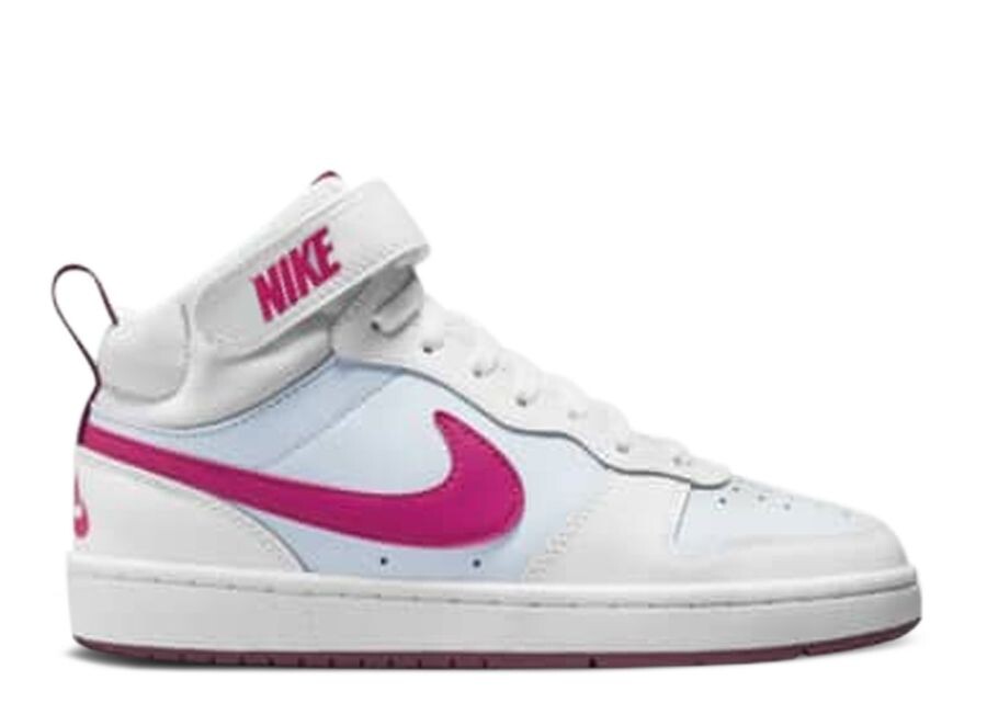 

Кроссовки Nike Court Borough Mid 2 GS, цвет White Sangria Pink Prime
