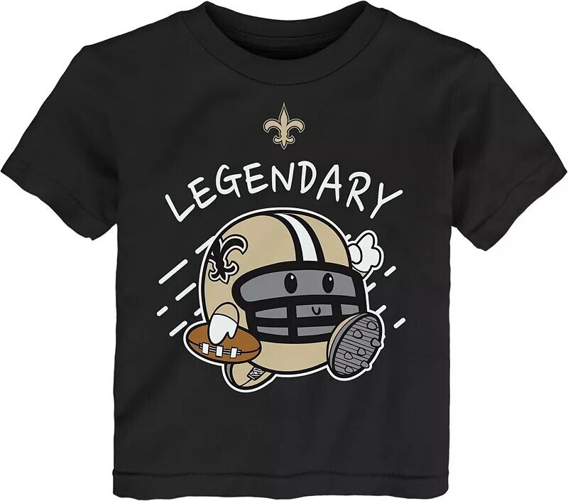 

Nfl Team Apparel Для малышей черная футболка New Orleans Saints Poki