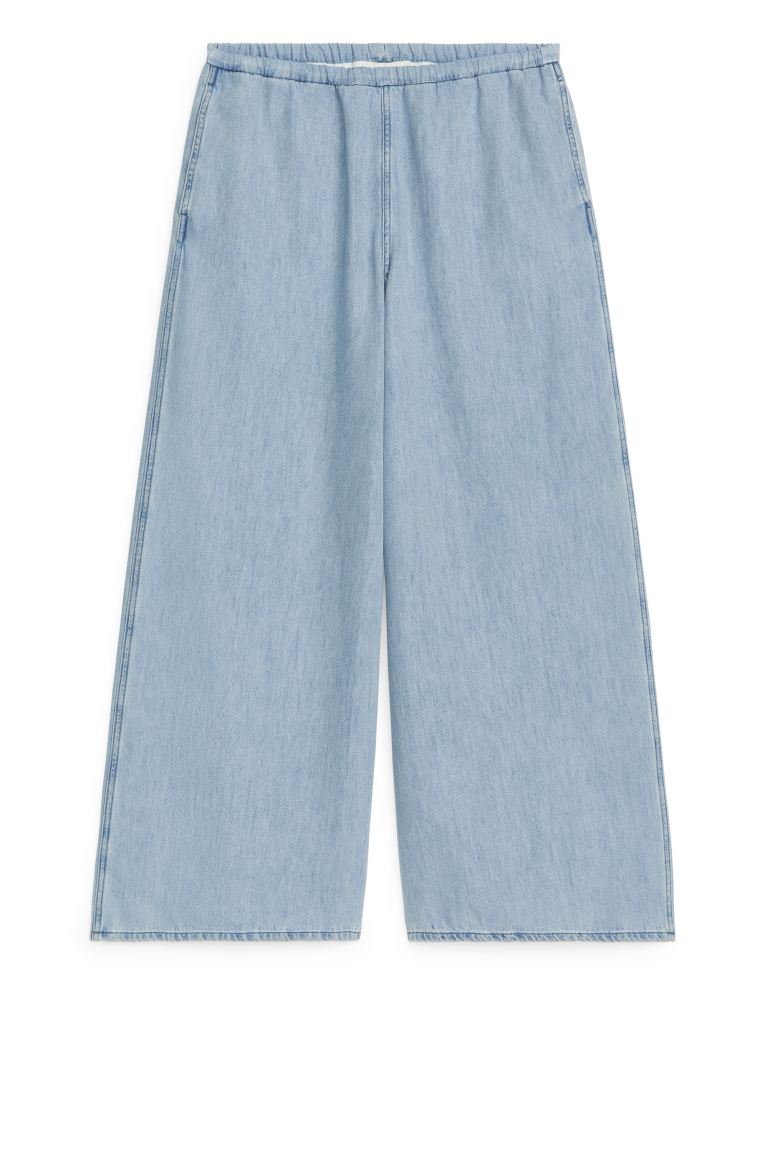 Широкие джинсовые брюки Arket, синий