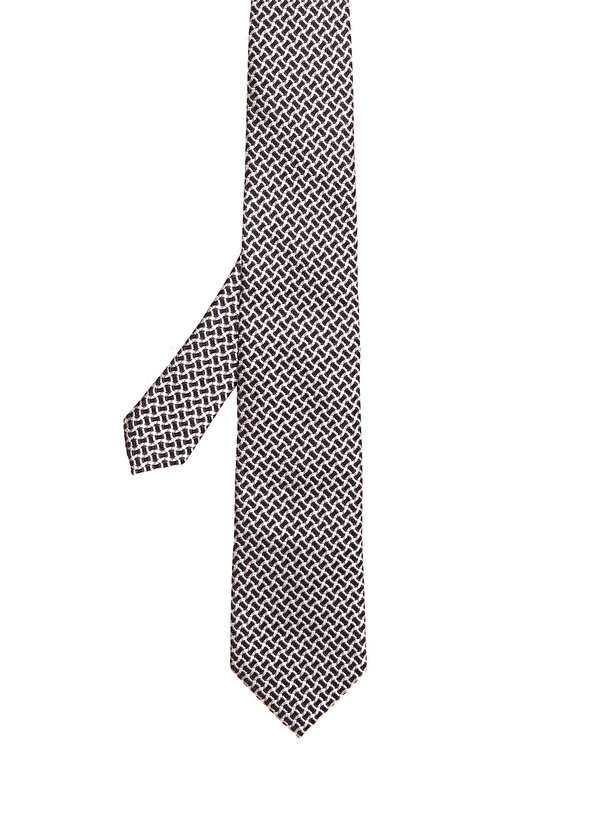 

Коричневый шелковый галстук Zegna