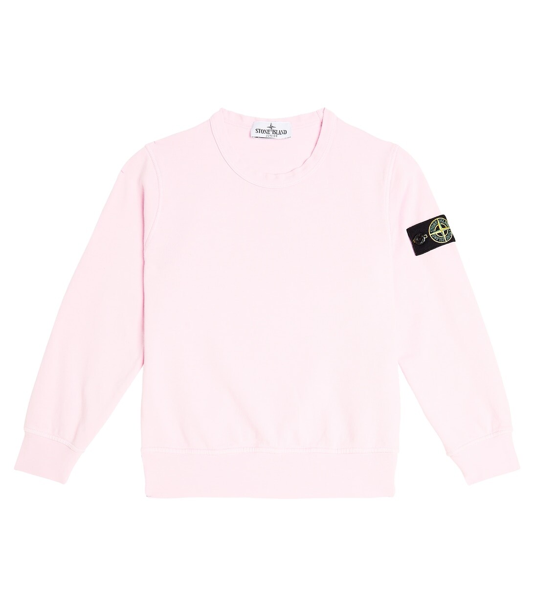 Толстовка compass из хлопкового джерси Stone Island Junior, розовый