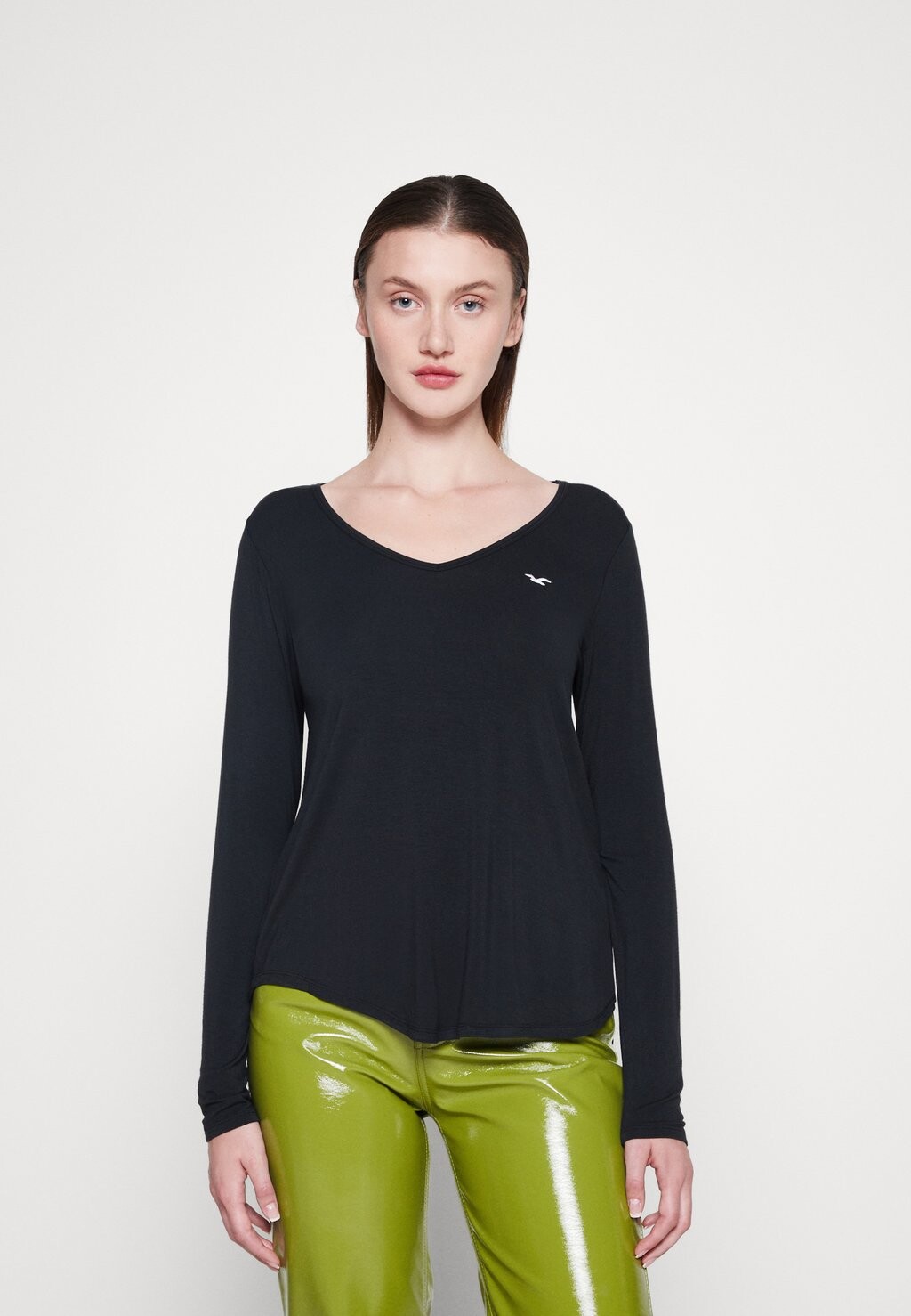 

Топ с длинными рукавами Hollister Co., черный
