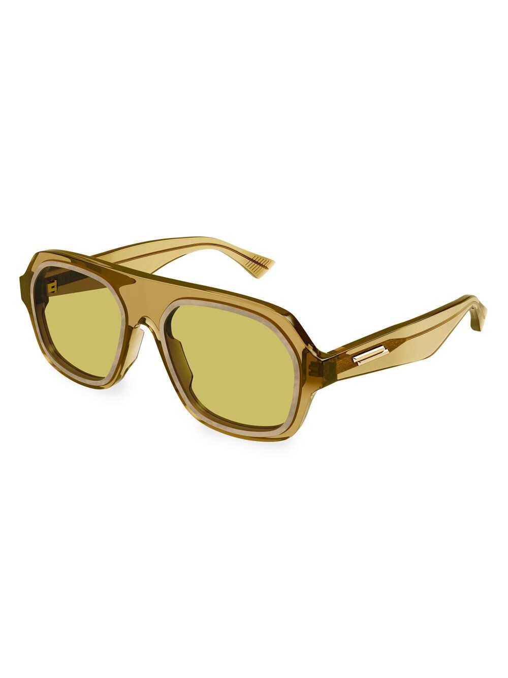 

Солнцезащитные очки New Entry 53MM из ацетата Bottega Veneta, желтый