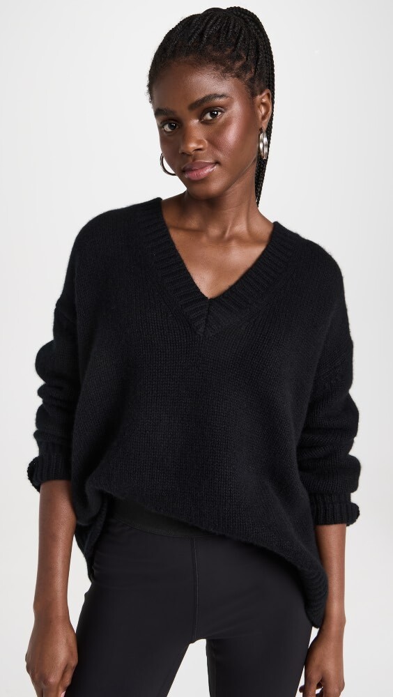 

Свитер Sablyn V Neck Cashmere, черный