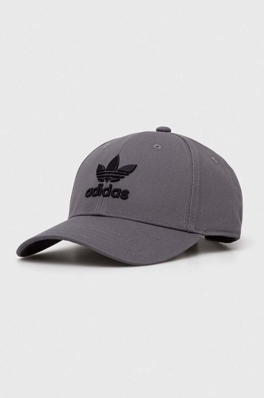 

Хлопковая бейсболка adidas Originals, серый