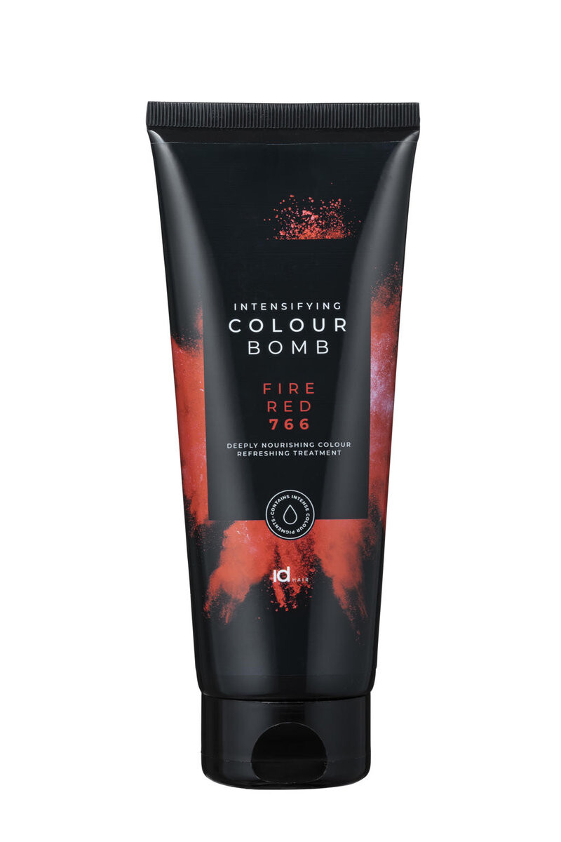 

Color Bomb, Окрашивающий кондиционер с кератином и витамином В5, 766 Fiery Red, 200мл Idhair