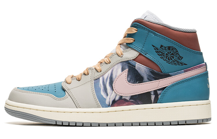 

Кроссовки Vintage Jordan Air Jordan 1, голубой, Синий, Кроссовки Vintage Jordan Air Jordan 1, голубой