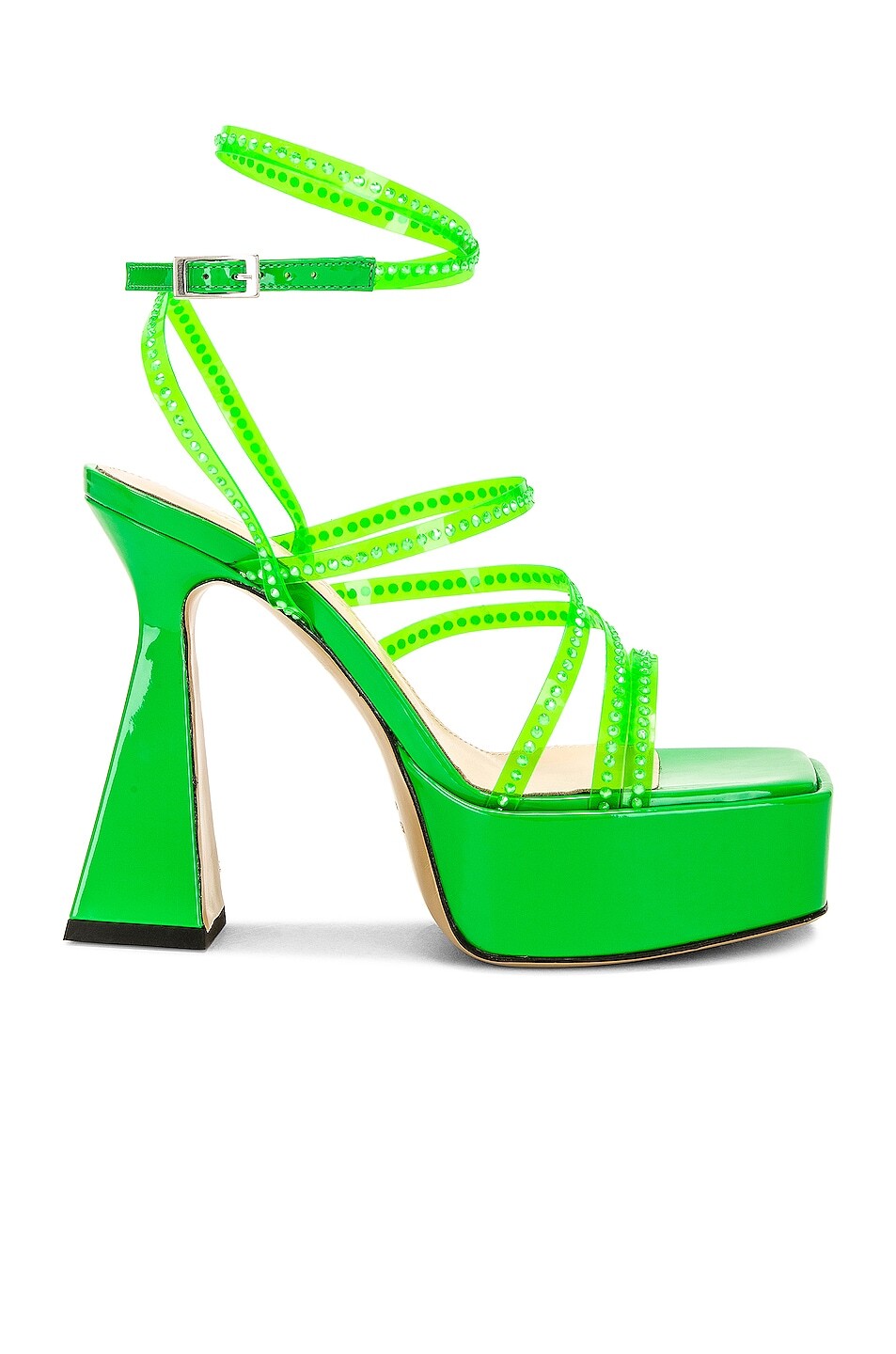 

Туфли Mach & Mach Crystal Embellished Platform, зеленый